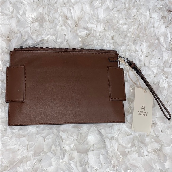 Etienne Aigner Leather Adeline Handle Wristlet NWT - Picture 4 of 7